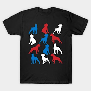 Patriotic Boxer Dog America Flag 4Th Of July T-Shirt